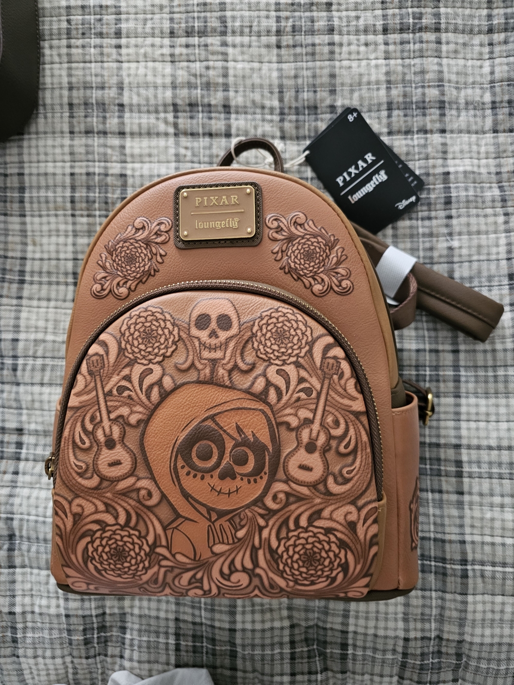 Pixar Loungefly Brown Coco Mini Backpack